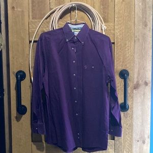 Wrangler George strait collection men’s shirt large excellent condition purple